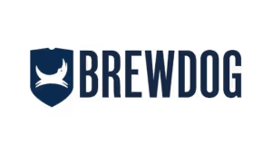 BrewDog logo featuring a stylized dog on a shield, used on Salience marketing agency site.