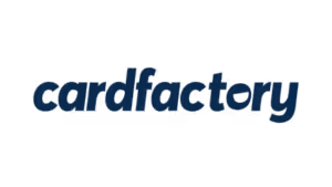 Card Factory logo in dark blue text