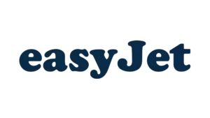 easyJet airline logo in navy blue
