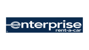 Enterprise Rent-A-Car logo in dark blue and black lettering.