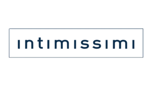 Intimissimi brand logo with dark blue text and border