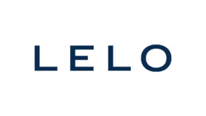 LELO brand logo in navy blue letters