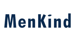 MenKind logo in dark blue sans-serif text on white background
