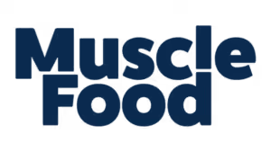 Muscle Food logo with bold navy typography