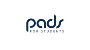 Pads for Students logo on Salience agency page, showcasing student accommodation branding.