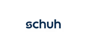 Schuh footwear brand logo navy blue