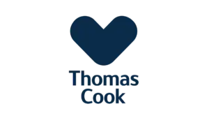 Thomas Cook logo with dark blue heart symbol