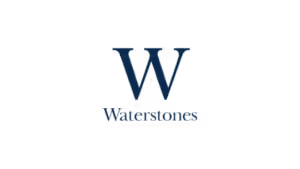 Waterstones logo featuring a large "W" above the brand name, suitable for search marketing insights.