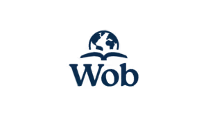 Wob logo featuring an open book with a globe design, relevant to search marketing context.