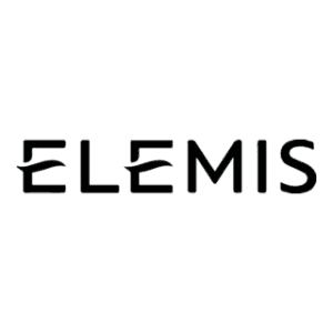 Elemis logo with stylized letter design.